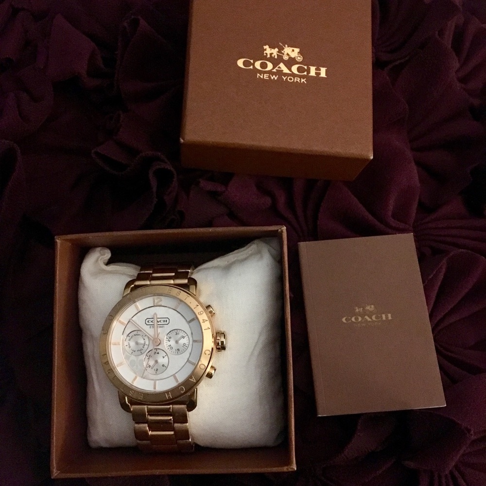 Rose Gold Coach Watch